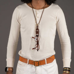 2 ArrowsPortaocchiali glasses holder dark brownNecklaceBritish Parts Lucerne