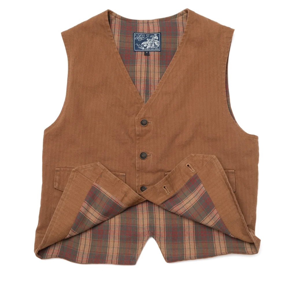 A Piece of ChicElegant vest HBT RustWaistcoatsBritish Parts Lucerne