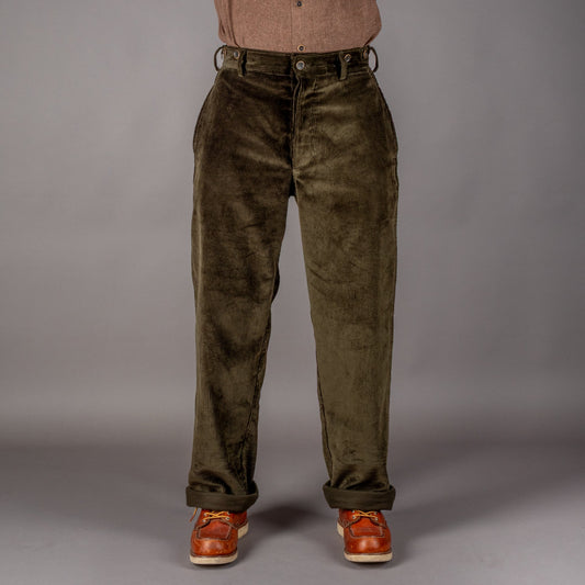A Piece of Chic "LE MANARD" work trousers corduroy dark greenPantsBritish Parts Lucerne