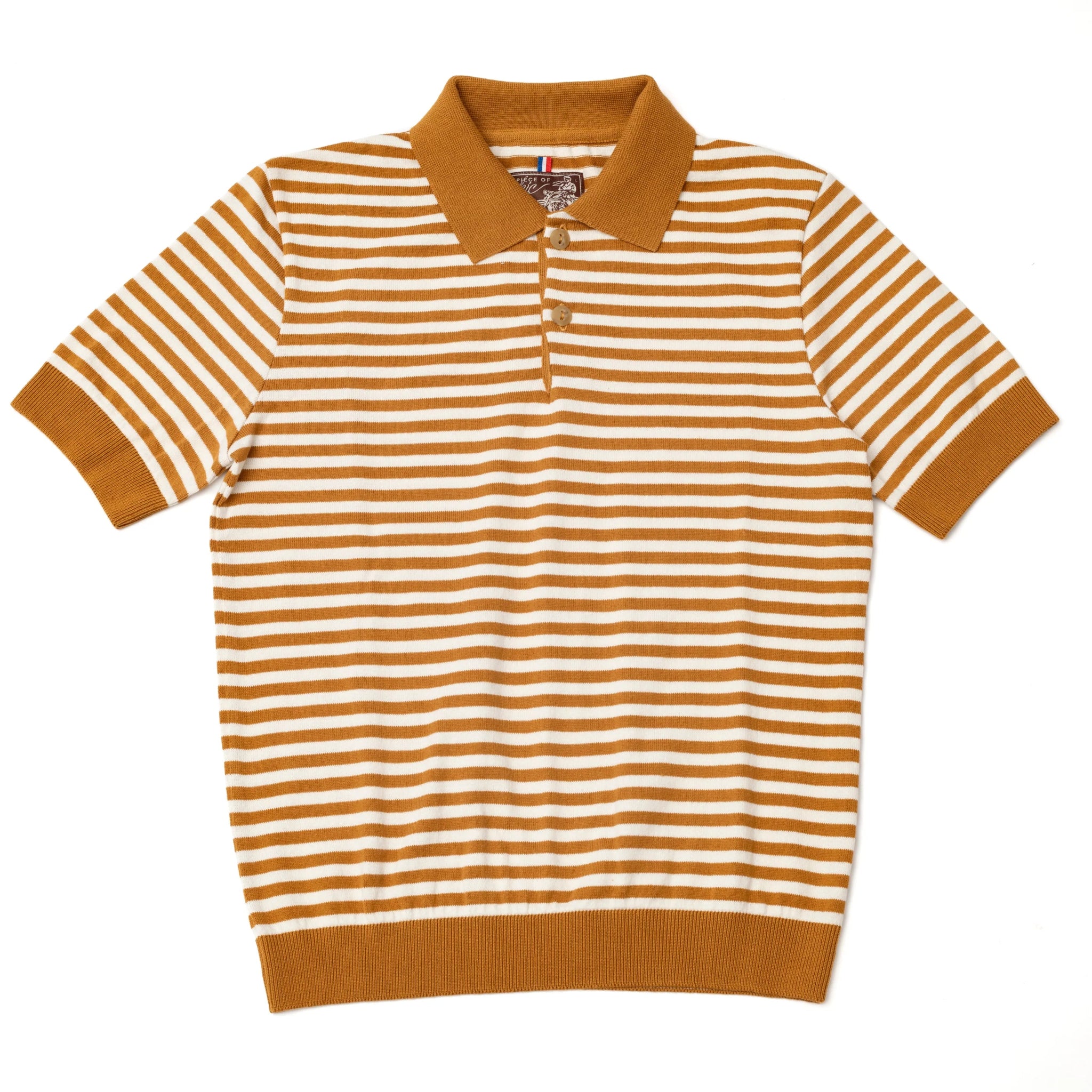 A Piece of Chic "Marius" Polo Shirt occre whitePolo ShirtBritish Parts Lucerne