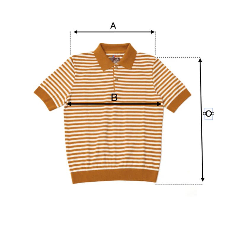 A Piece of Chic "Marius" Polo Shirt occre whitePolo ShirtBritish Parts Lucerne