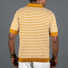 A Piece of Chic "Marius" Polo Shirt occre whitePolo ShirtBritish Parts Lucerne