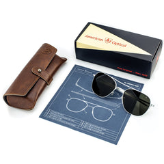 AO Eyewear "The Original Pilot" Sunglasses - Silver (matt)SunglassesBritish Parts Lucerne