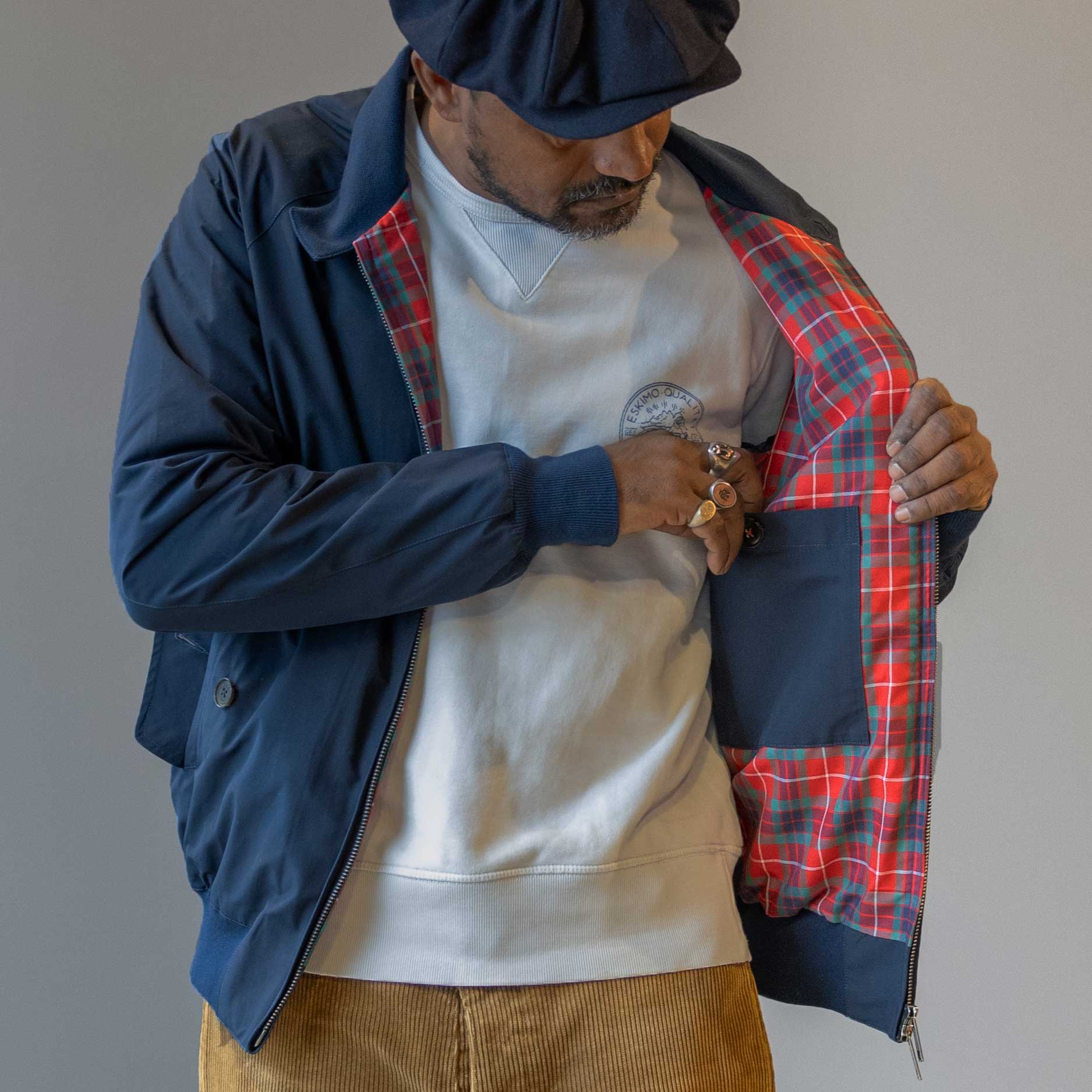 BaracutaG9 Harrington jacket navyJacketsBritish Parts Lucerne