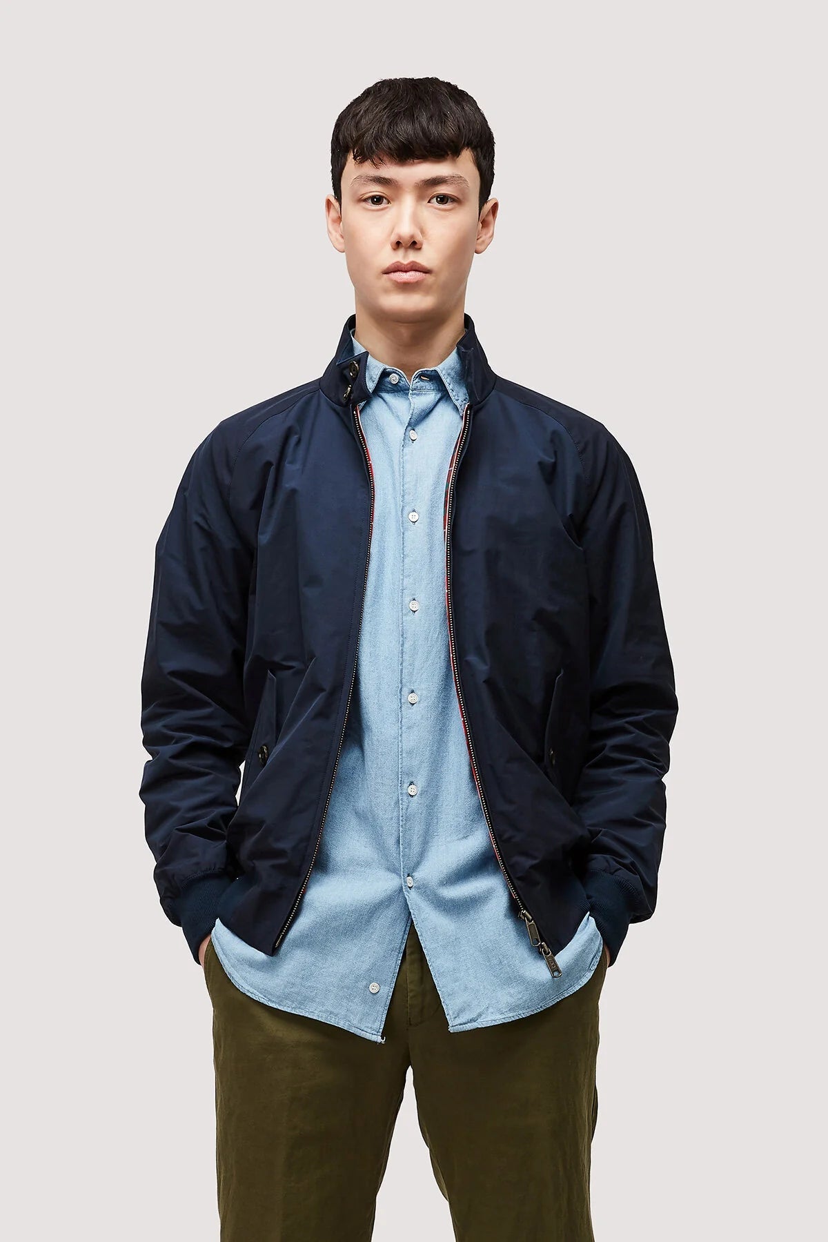 BaracutaG9 Harrington jacket navyJacketsBritish Parts Lucerne