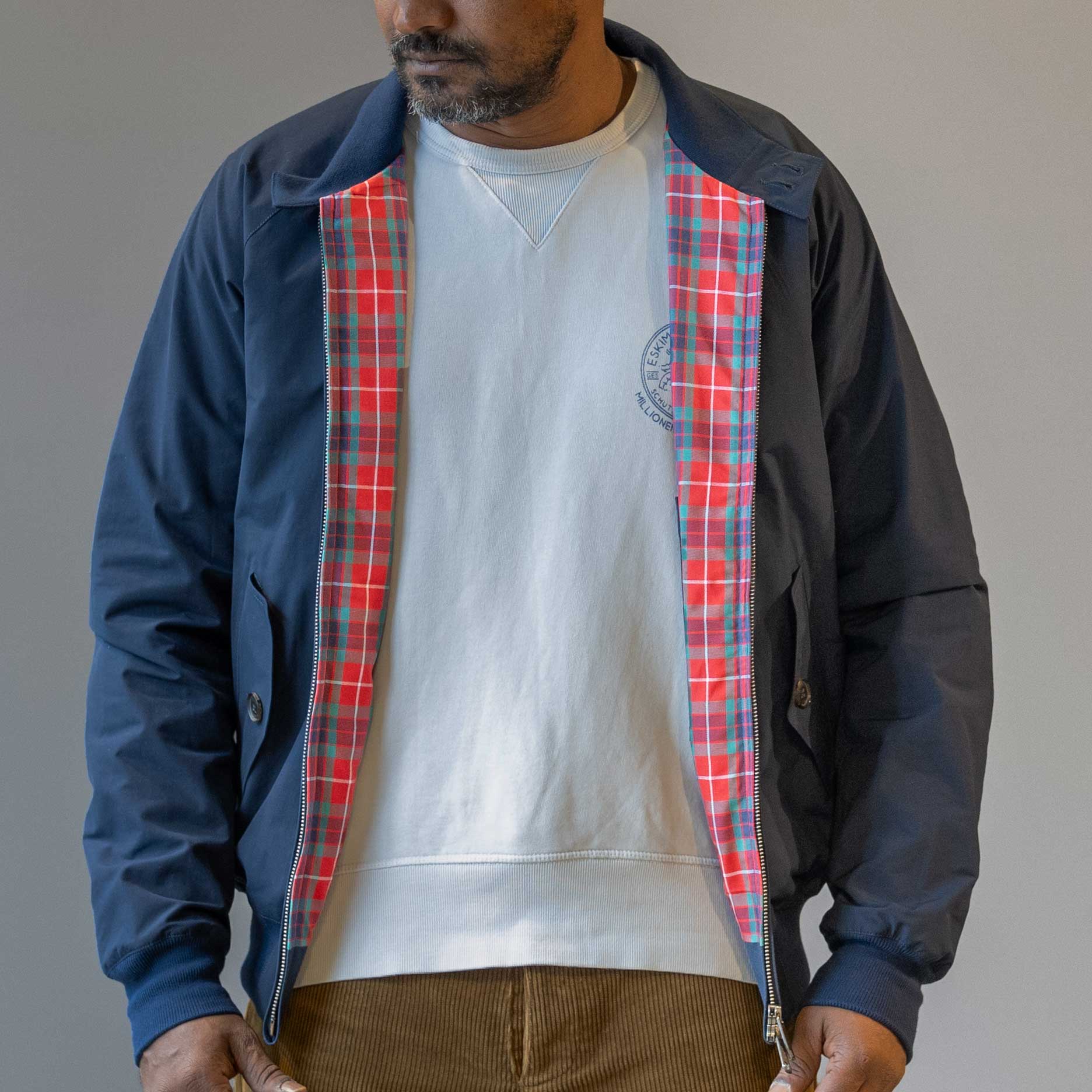 BaracutaG9 Harrington jacket navyJacketsBritish Parts Lucerne