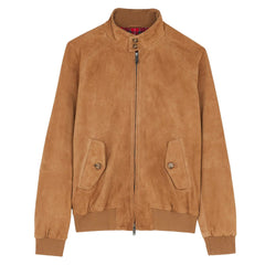 BaracutaG9 Harrington Jacket Suede TobaccoJacketsBritish Parts Lucerne