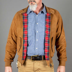 BaracutaG9 Harrington Jacket Suede TobaccoJacketsBritish Parts Lucerne