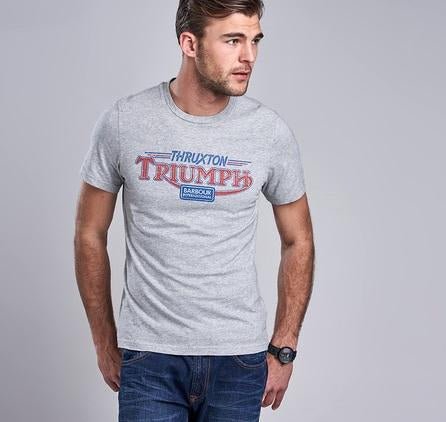 Barbour InternationalTriumph Thruxton Fog Marl T-Shirt (light gray mottled)T-ShirtBritish Parts Luzern