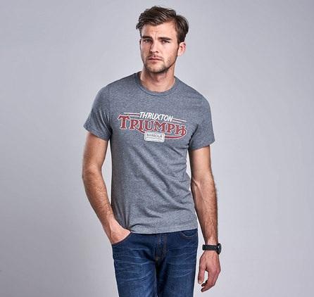 Barbour InternationalTriumph Thruxton Grey Marl T-Shirt (dark gray mottled)T-ShirtBritish Parts Luzern