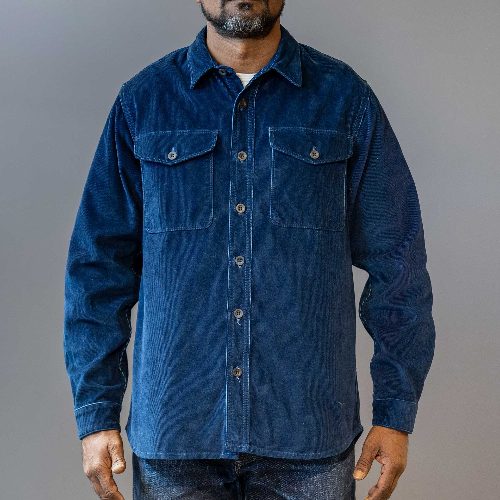 BenzakScout Overshirt Indigo CorduroyShirtBritish Parts Lucerne