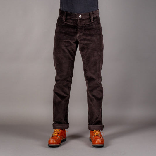 Blue man jeansChino pants corduroy dark brownPantsBritish Parts Lucerne