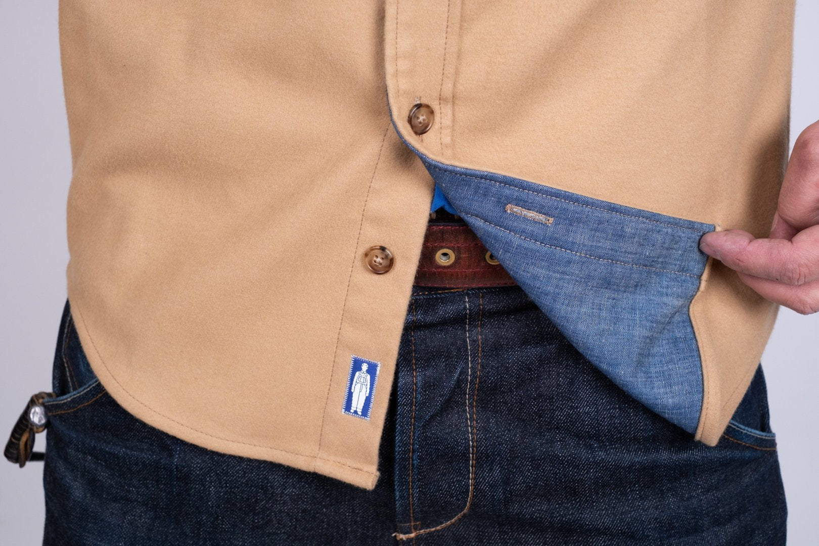 Blaumann JeanspantsStraight shirt Moleskin BeigeShirtBritish Parts Lucerne