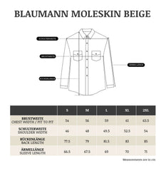Blaumann JeanspantsStraight shirt Moleskin BeigeShirtBritish Parts Lucerne