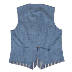 Blue jeansHickory stripes wide blue whiteVestBritish Parts Lucerne