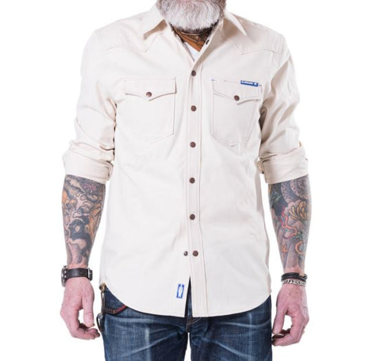 Blaumann jeans trousersJeans shirt Off White Hecking (Ecru)ShirtBritish Parts Lucerne