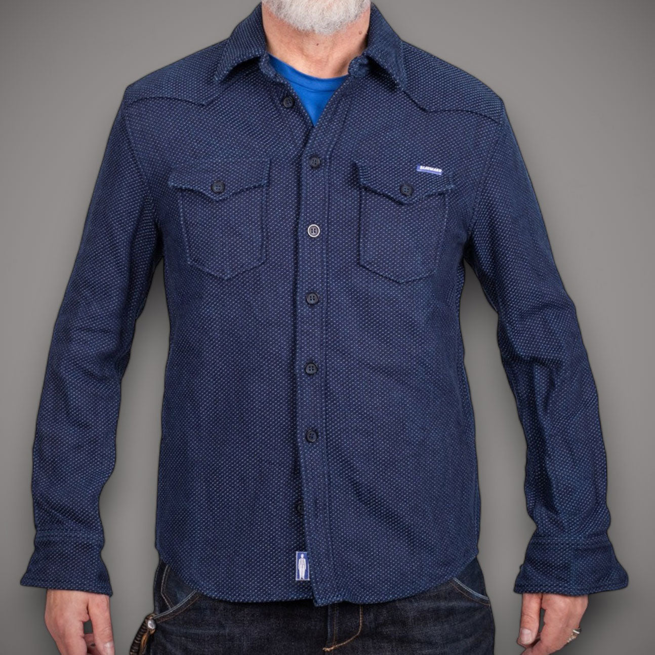 Blaumann JeanspantsOvershirt Sashiko Japanese DotsShirtBritish Parts Lucerne