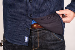 Blaumann JeanspantsOvershirt Sashiko Japanese DotsShirtBritish Parts Lucerne