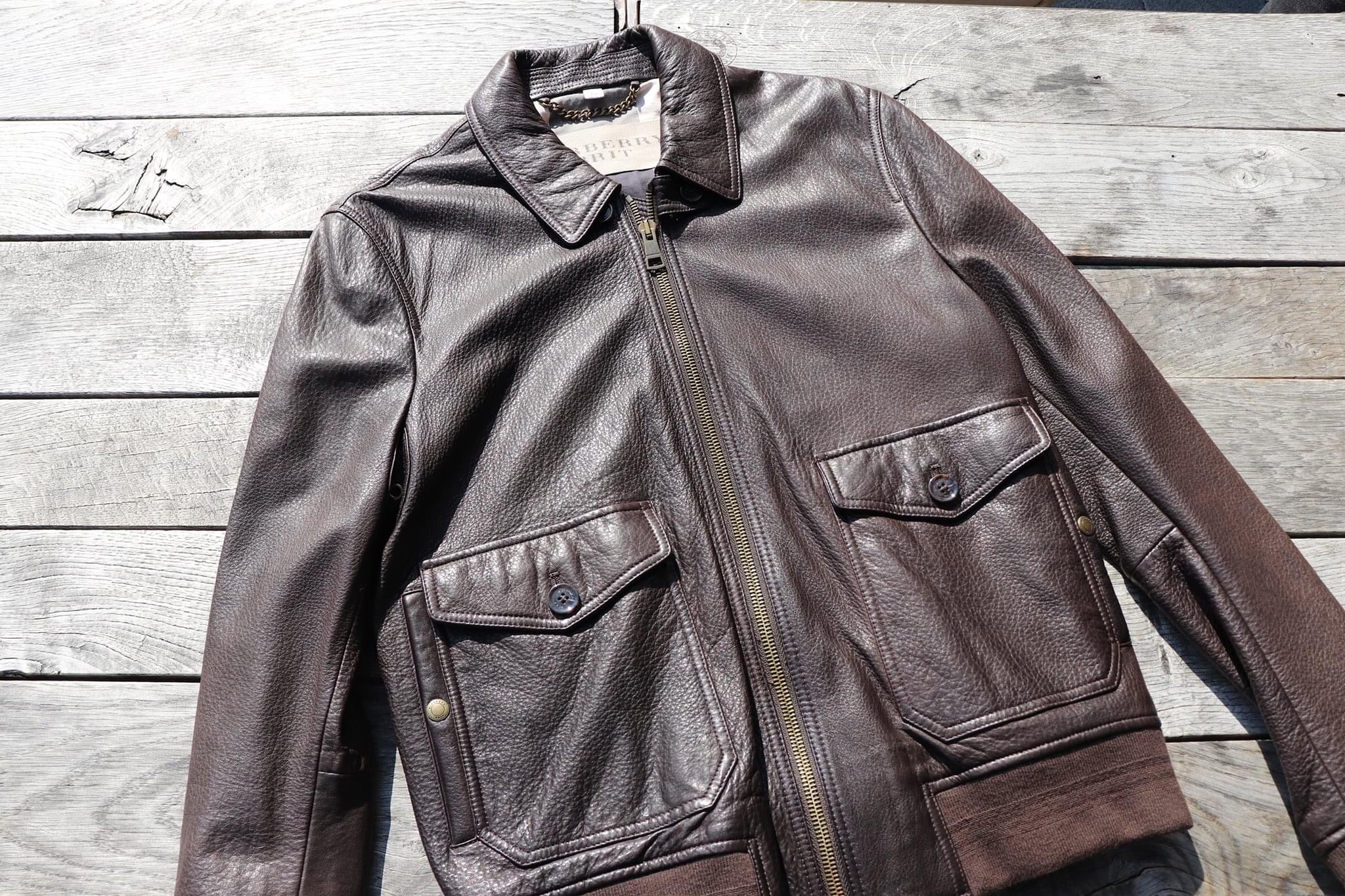 BurberryBurberry leather jacket in brown - 2nd HandLeather jacketBritish Parts Lucerne