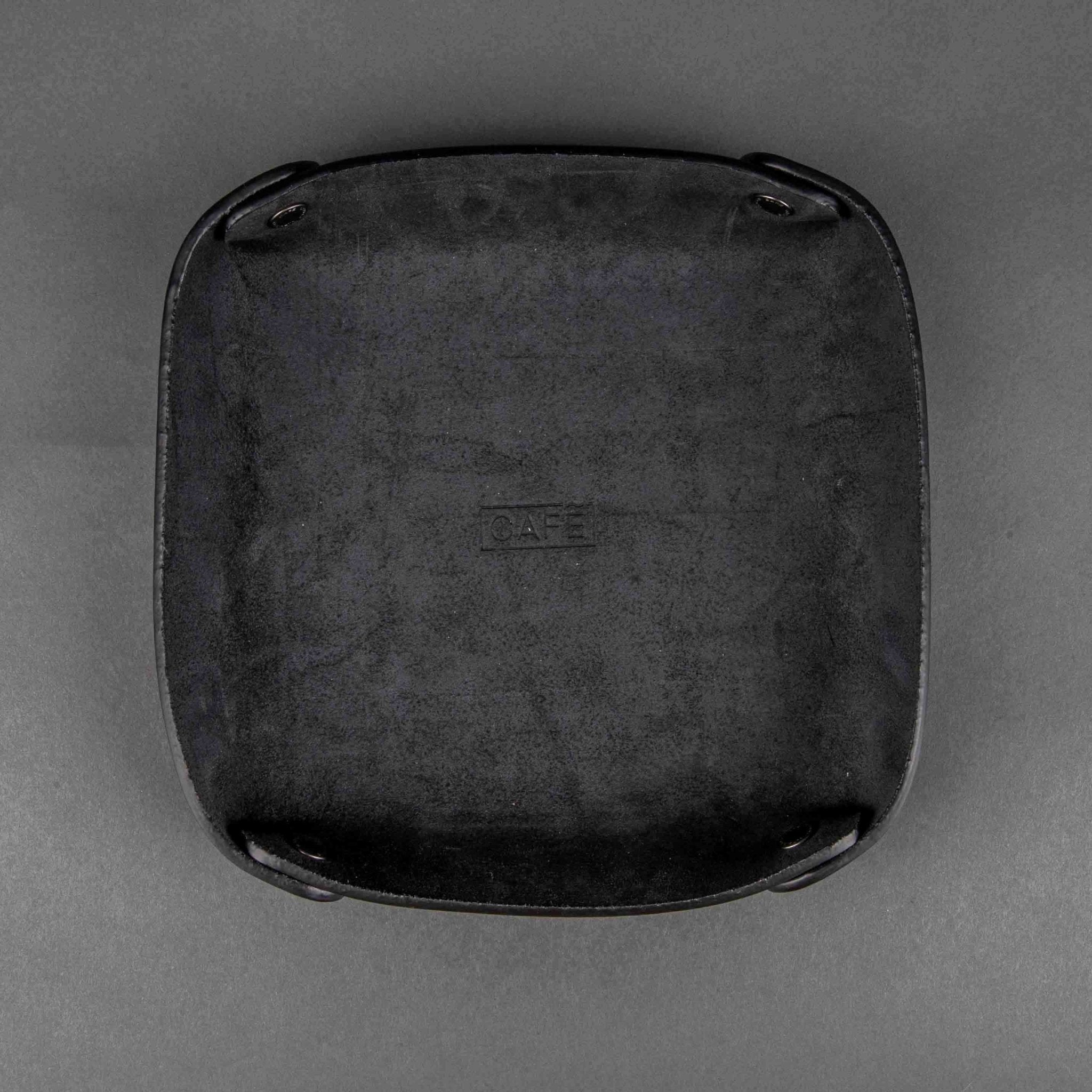 Cafe LeatherLeather Valet Tray All BlackWalletBritish Parts Lucerne