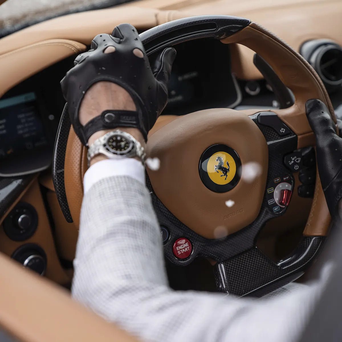 Cafe LeatherTriton car gloves in blackCar glovesBritish Parts Lucerne