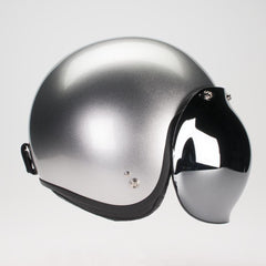 Davida Bubble visor universal with snap fasteners Chrome Helmet accessories British Parts Luzern