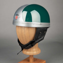 DavidaClassic Helmet Green SilverHelmetBritish Parts Lucerne