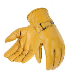 DavidaShorty leather gloves in yellowGlovesBritish Parts Lucerne