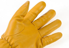 DavidaShorty leather gloves in yellowGlovesBritish Parts Lucerne