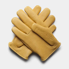 Rascal Handschuhe aus Hirschleder in Gelb