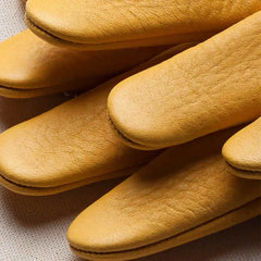 Rascal Handschuhe aus Hirschleder in Gelb