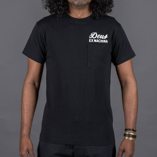 Deus Ex MachinaBiarritz Address Pocket T-Shirt blackT-ShirtBritish Parts Lucerne