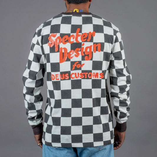 Deus Ex MachinaSpecter Longsleeve Tee Black WhiteT-ShirtBritish Parts Lucerne