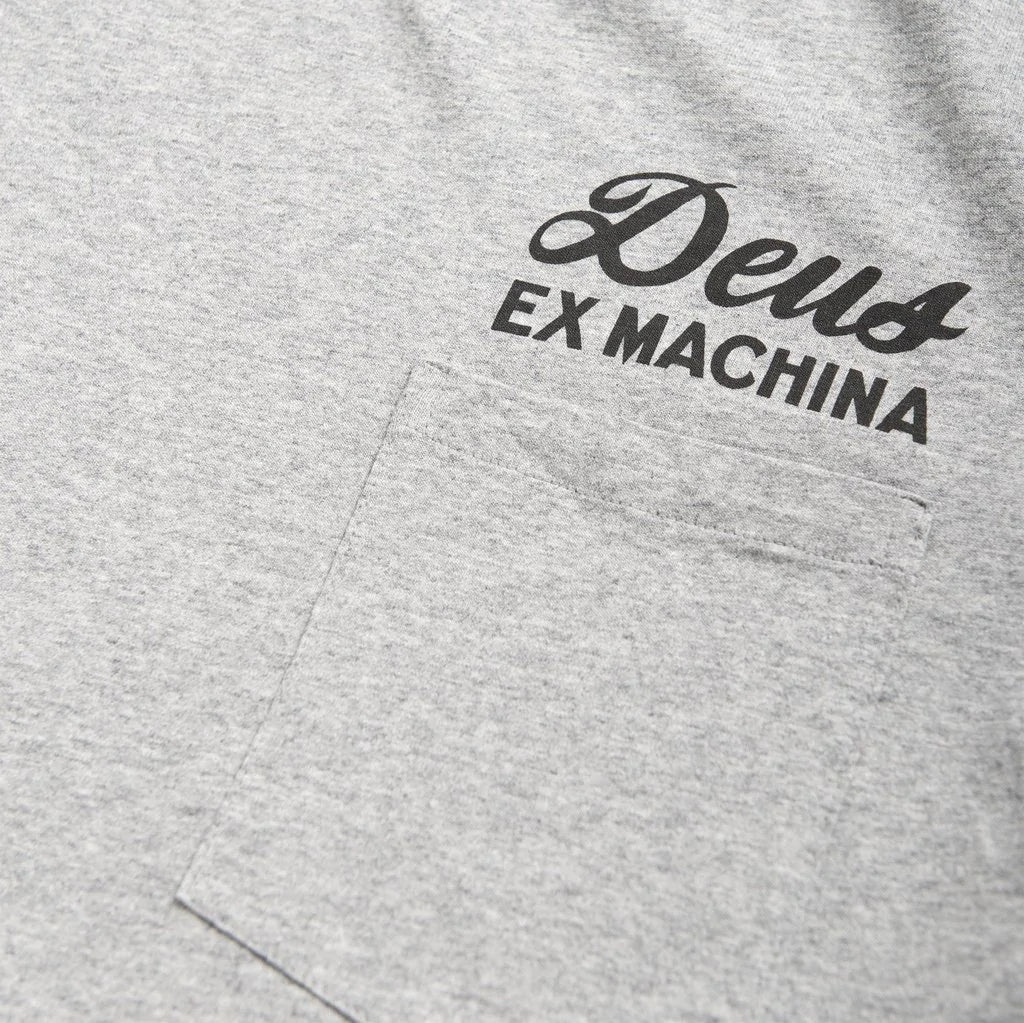 Deus Ex MachinaVenice Address Pocket T-Shirt gray mottledT-ShirtBritish Parts Lucerne