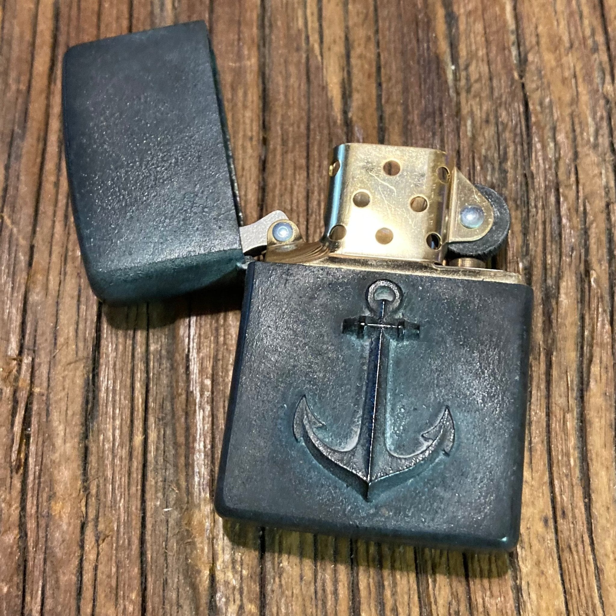 Fine jewelryZippo anchor bronze patinatedLighterBritish Parts Lucerne