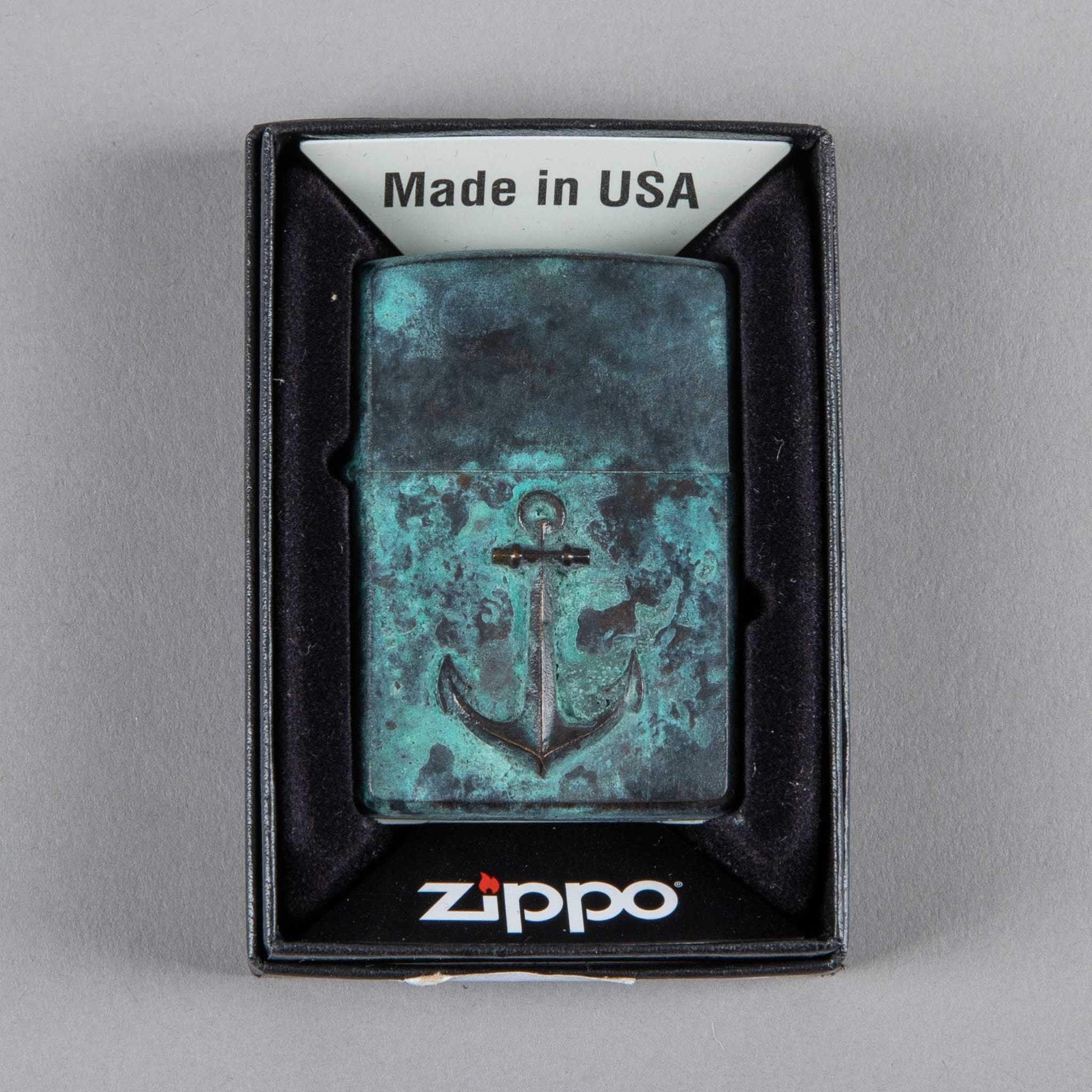 Fine jewelryZippo anchor bronze patinatedLighterBritish Parts Lucerne