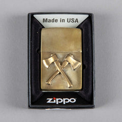 Fine jewelryZippo Axes BronzeLighterBritish Parts Lucerne