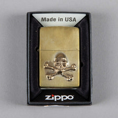 Fine jewelryZippo Skull BronzeLighterBritish Parts Lucerne