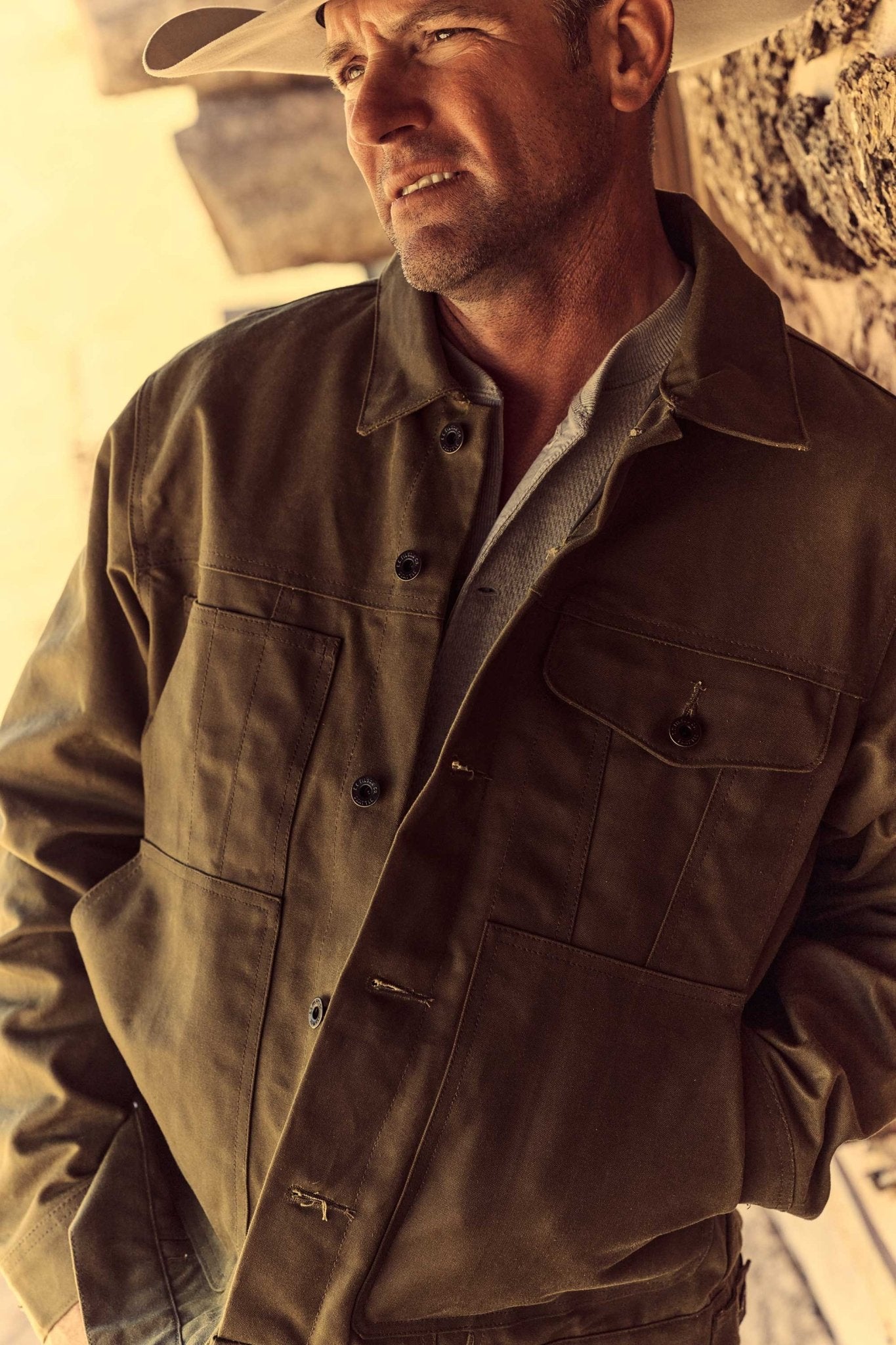 FilsonShort Lined Cruiser Jacket - Dark TanJacketsBritish Parts Luzern