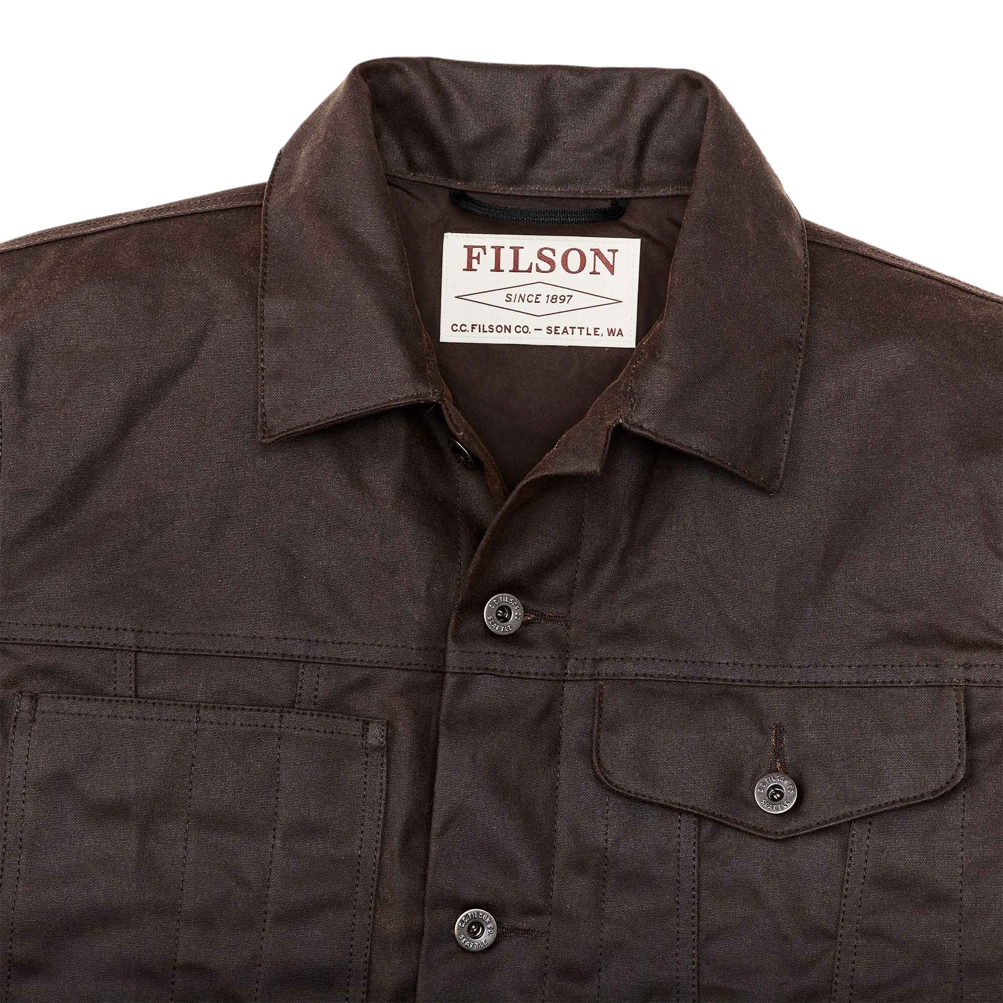 FilsonShort Lined Cruiser Jacket - Dark BrownJacketsBritish Parts Lucerne