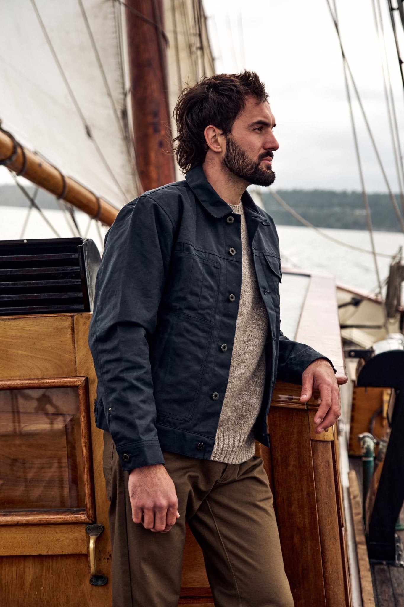 FilsonShort Lined Cruiser Jacket - Service BlueJacketsBritish Parts Lucerne