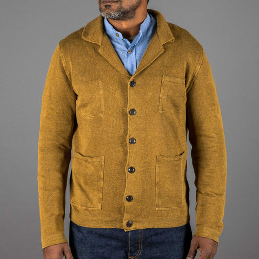 G.R.P.3 Pocket Jacket Linen TabaccoCardiganBritish Parts Lucerne