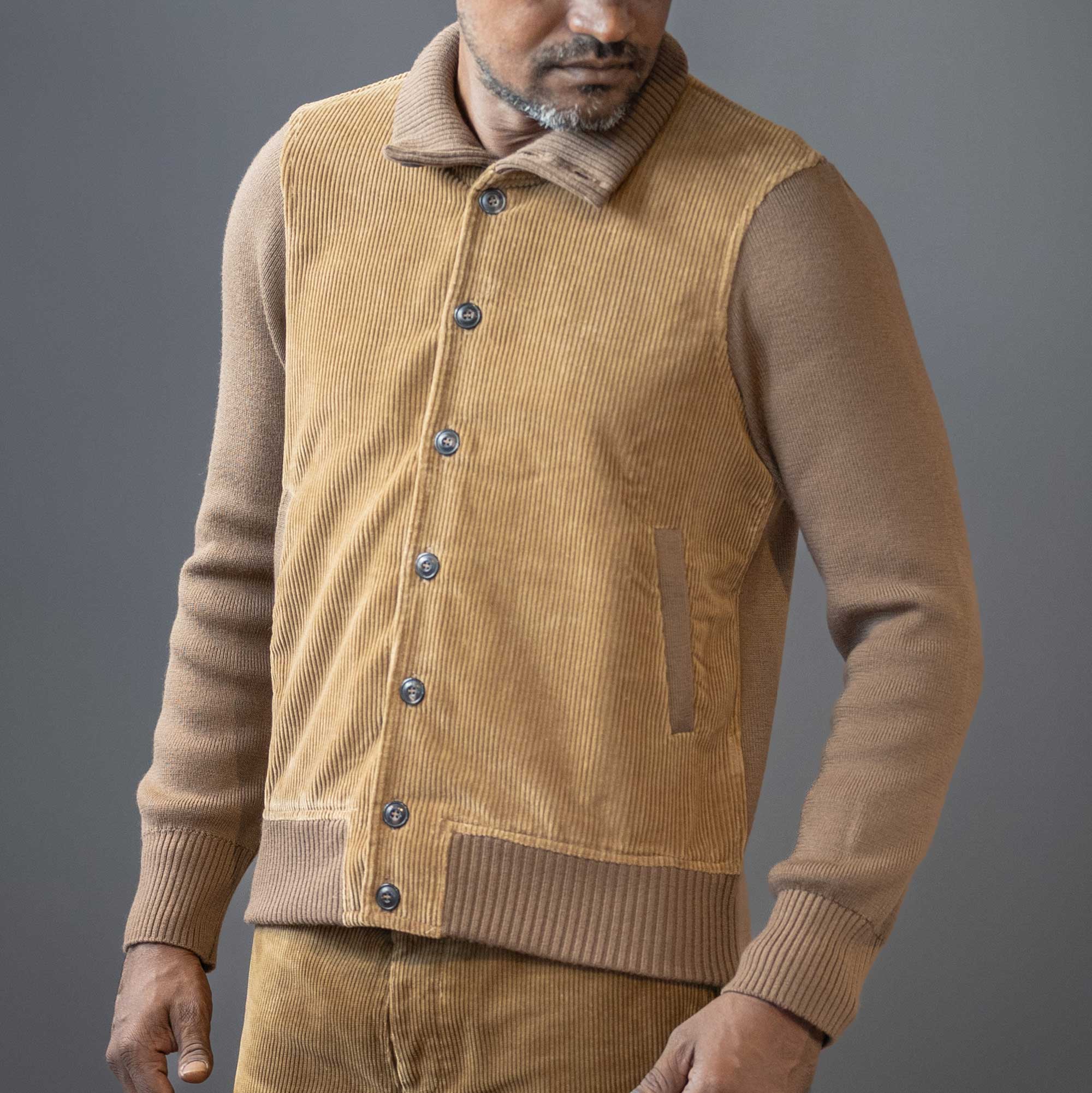 G.R.P.Buttons Jacket BeigeCardiganBritish Parts Lucerne