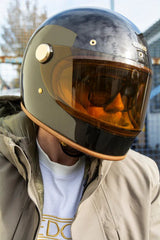 HedonHeroine Racer 2.0 motorcycle helmet Macadamia 22.06HelmetBritish Parts Lucerne