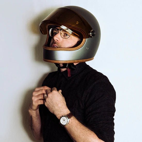 HedonHeroine Racer 2.0 motorcycle helmet Molten AshHelmetBritish Parts Lucerne