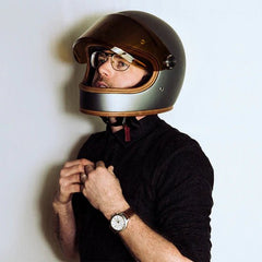 HedonHeroine Racer 2.0 motorcycle helmet Molten AshHelmetBritish Parts Lucerne