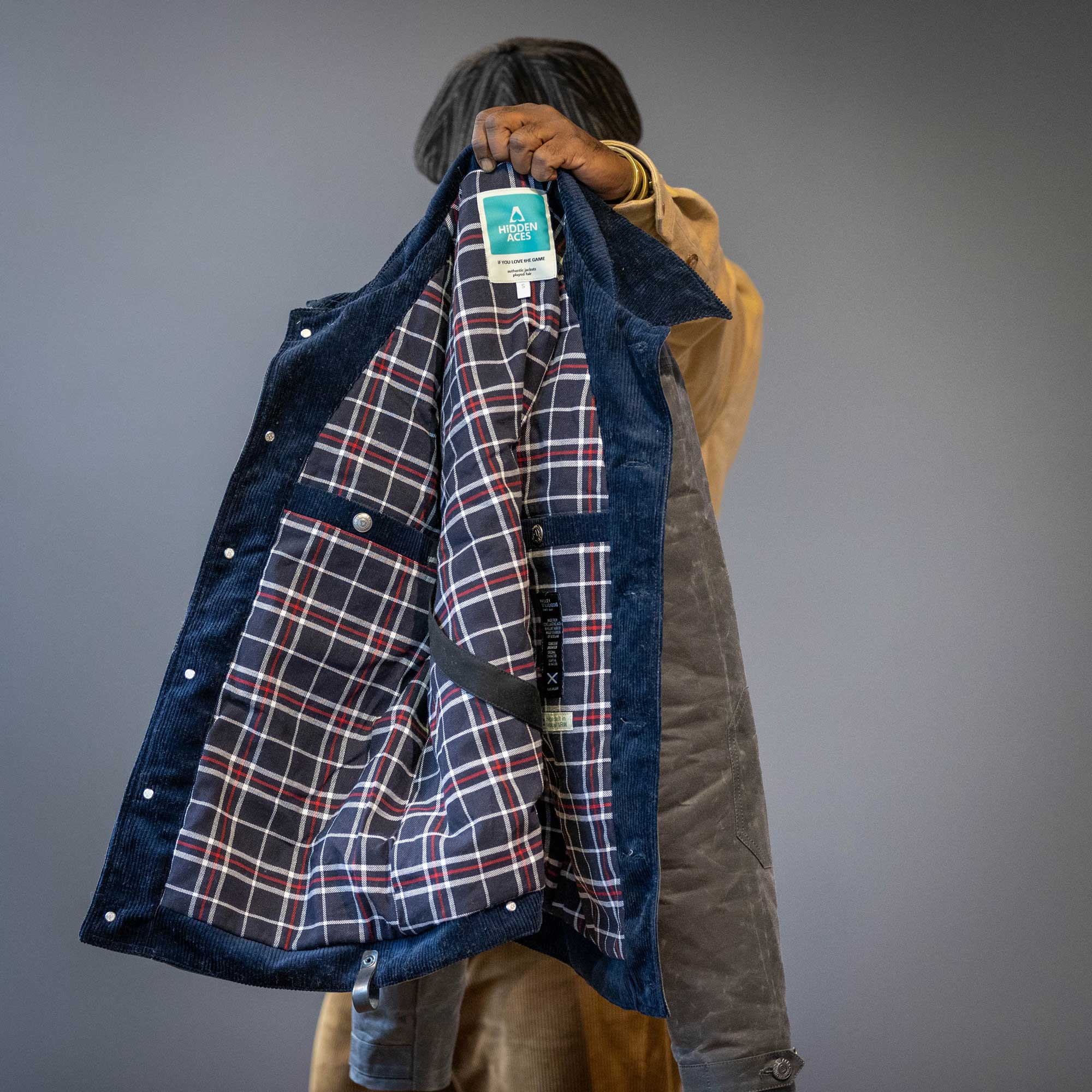 Hidden AcesPollux Padded Wax Jacket in StoneJacketsBritish Parts Lucerne