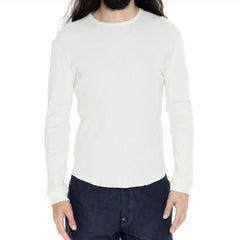 IndigoferaClyde longsleeve ribbed shirt in Cocatoo whiteHenleyBritish Parts Lucerne