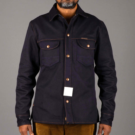 IndigoferaCopeland overshirt made from Karsey Cotton in navy blueOvershirtBritish Parts Lucerne