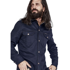IndigoferaCopeland overshirt made from Karsey Cotton in navy blueOvershirtBritish Parts Lucerne